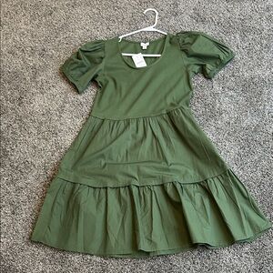 J. Crew Kids Dress in Olive Green